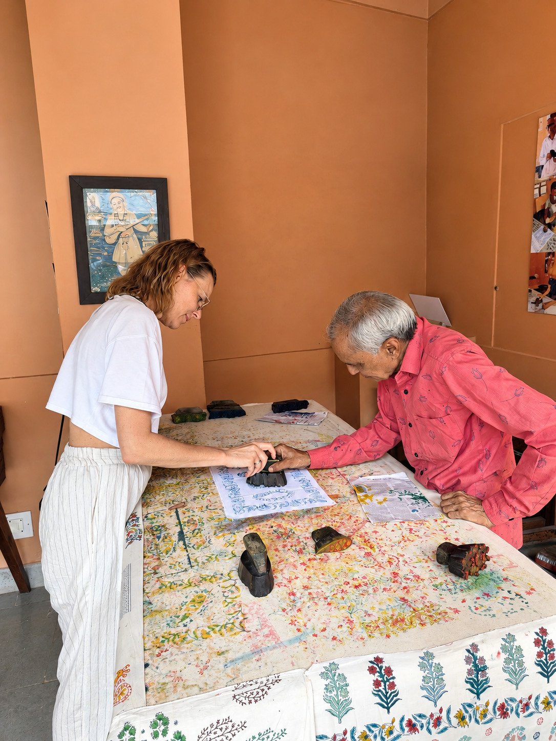 Block Printing Session in Jaipur