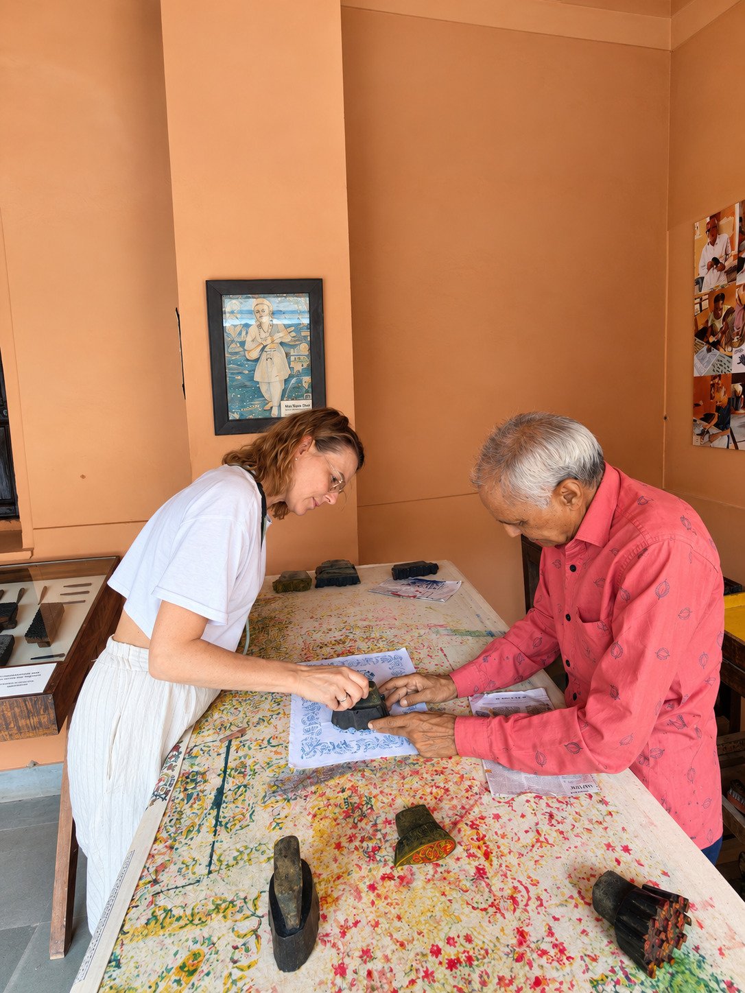 Block Printing Session in Jaipur